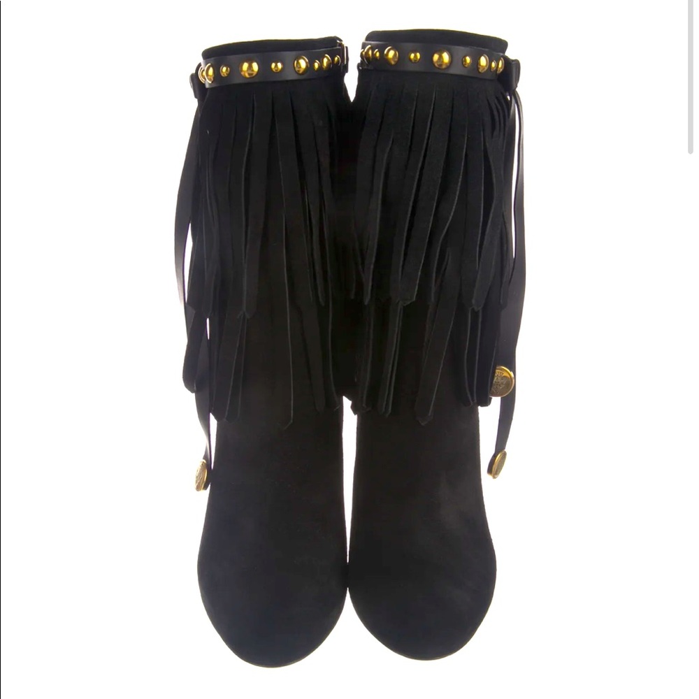 Authentic Gucci Babouska Hysteria Black Suede Boots 37 - Picture 2 of 9